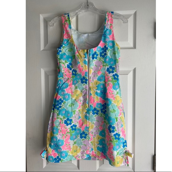 Lilly Pulitzer blue/pink floral Mila Shift Dress - Picture 5 of 5